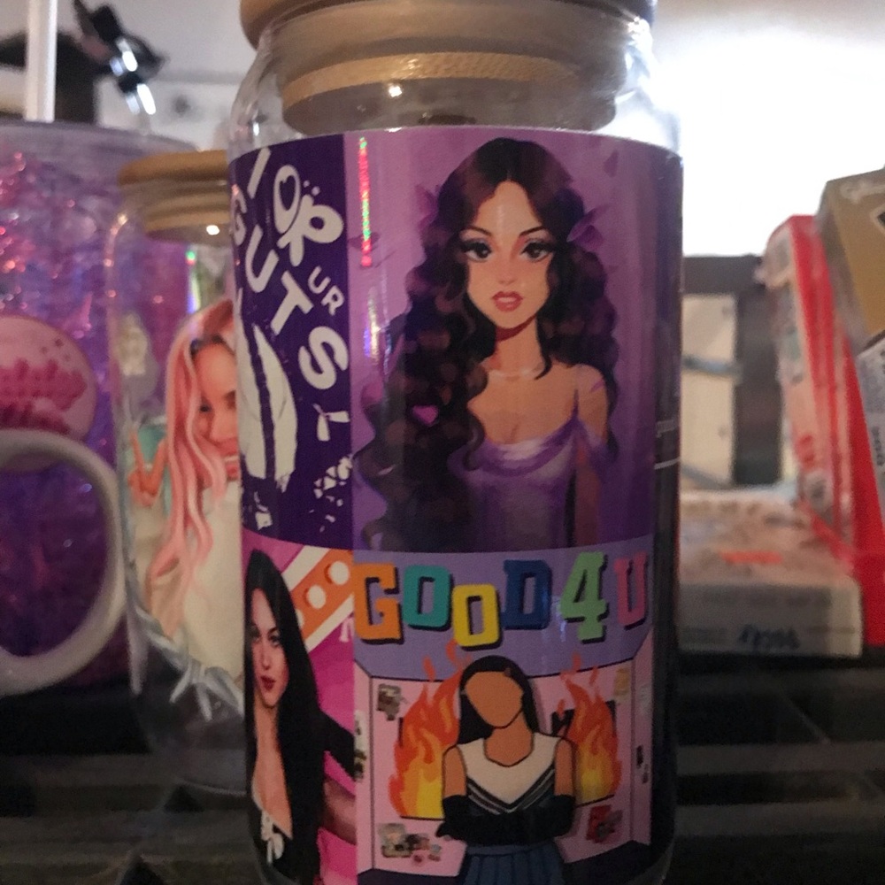 PurpleFLAWED HAS TEAR Themed Party Jar